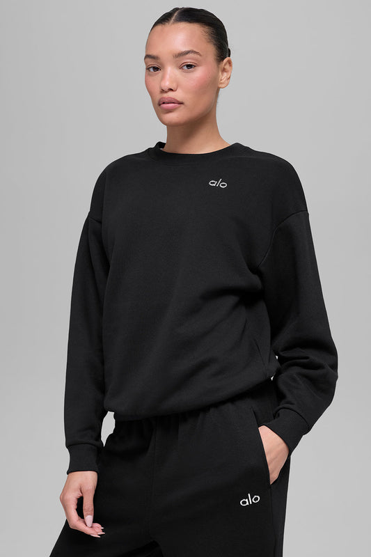Alo Loose Fit Sweatshirt-Black