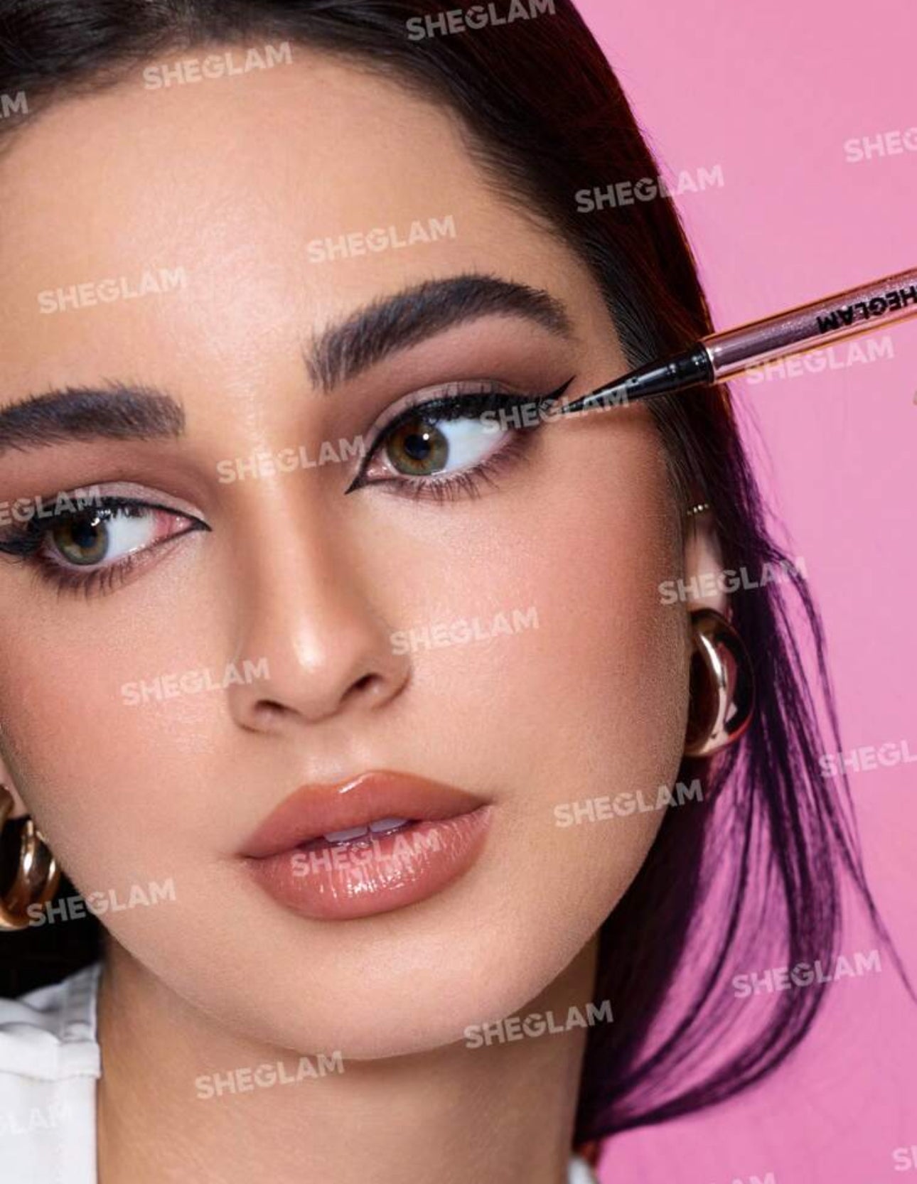 Shegalm Line & Define Waterproof Liquid Eyeliner- Black