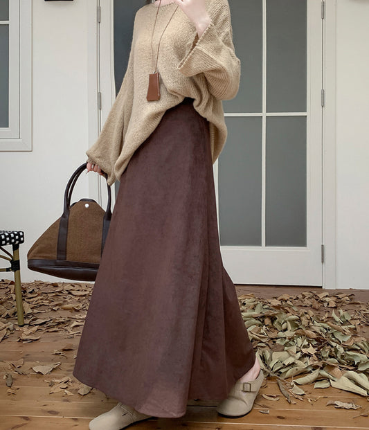 Shein Solid Sucede Flare Skirt