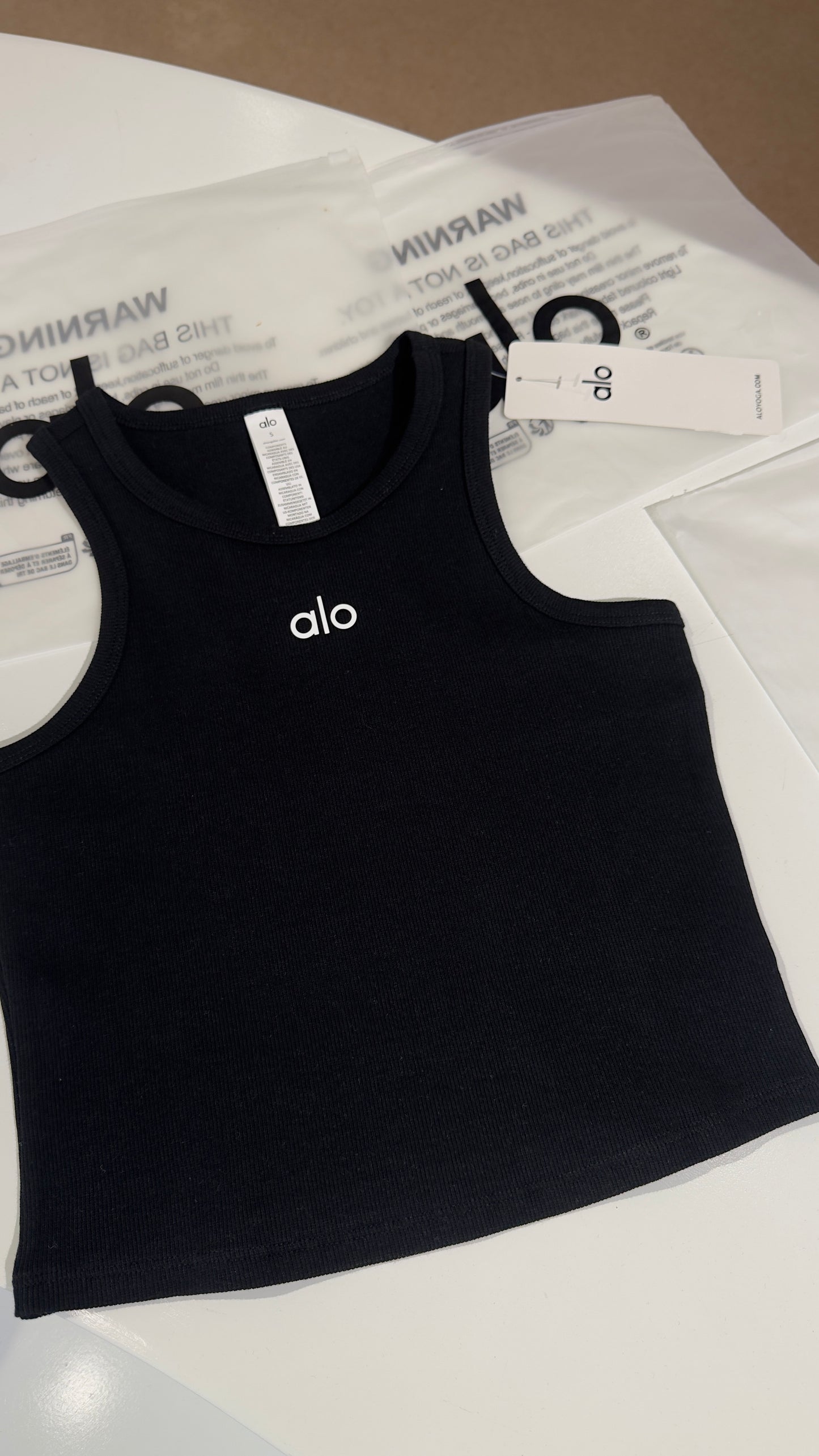 ALO Aspire Tank Top Black