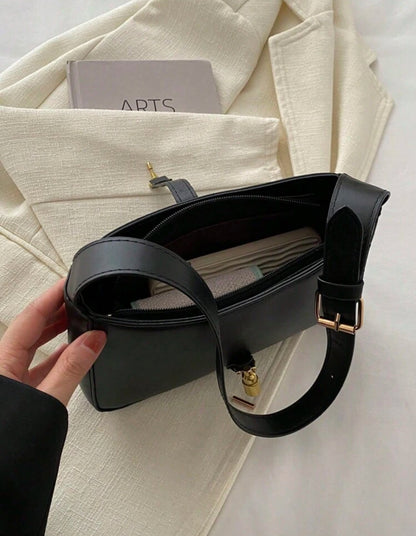 SHEIN minimalist crescent underarm bag trendy shoulder bag