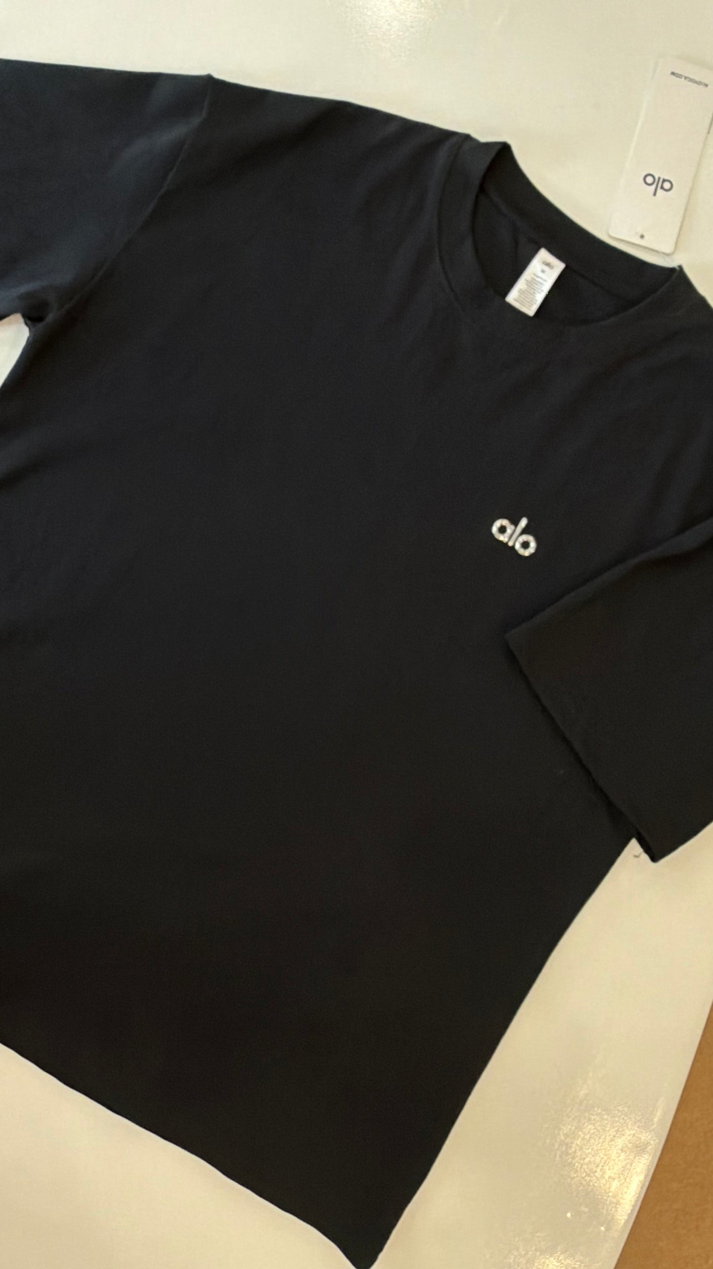 Alo 3d Logo loosefit Tshirt-Black