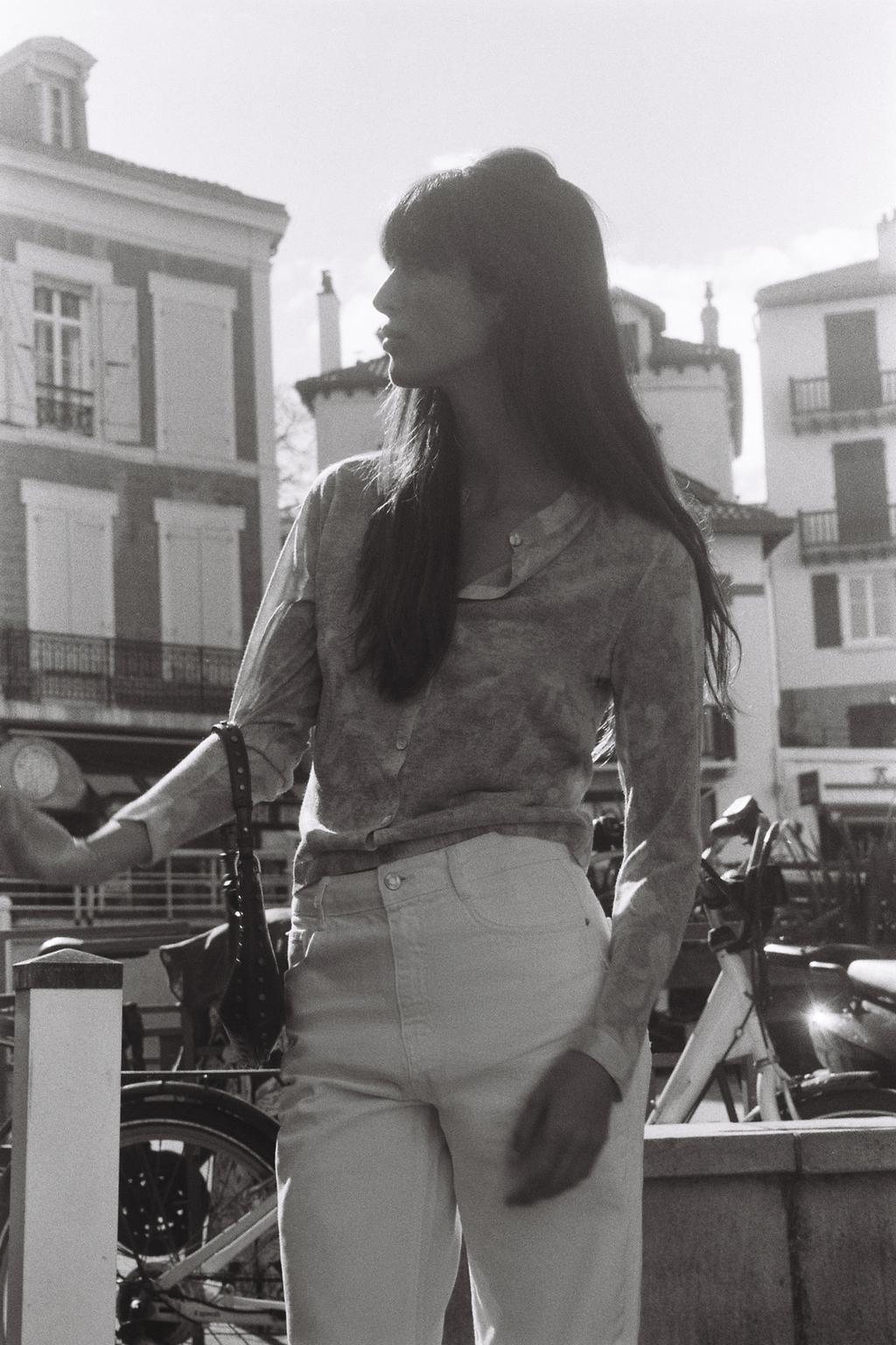 ZARA Floral Print Knit cardigan -Multicolor