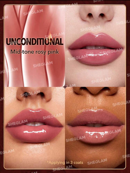 Sheglam Ember Rose immortal love nourising lip Gloss- Unconditional
