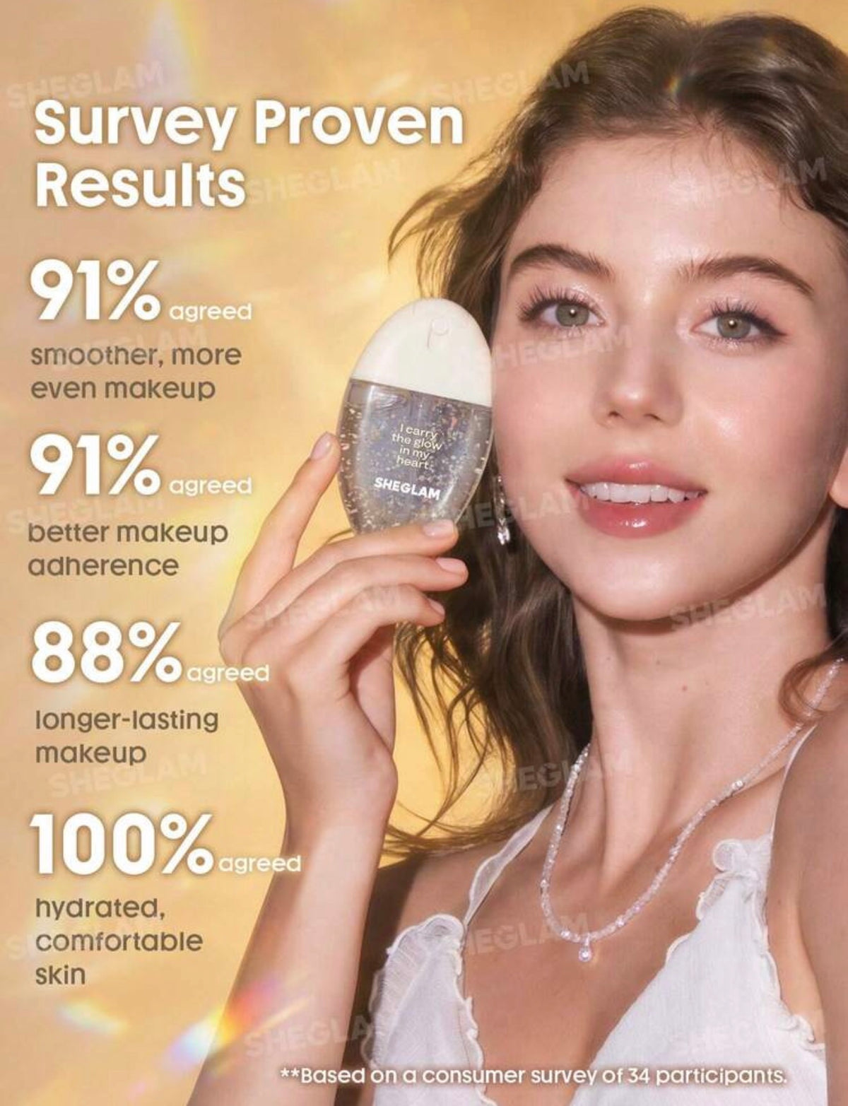 Sheglam Crystal Intention Wide Sheild Long Lasting  Spray