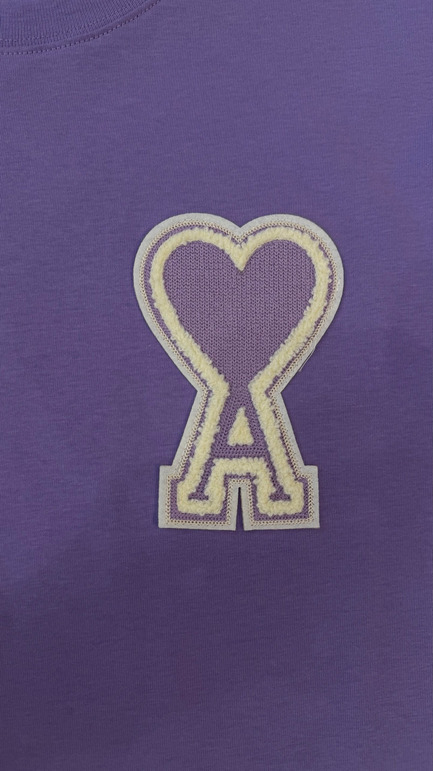 Ami Paris Loose Fit T Shirt-Light Purple