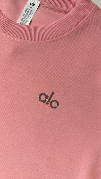 ALO Fleeced Sweatshirt-Pink (Dupe)