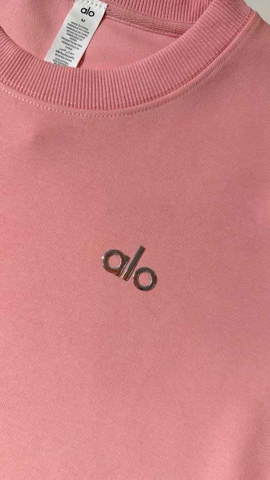 ALO Fleeced Sweatshirt-Pink (Dupe)