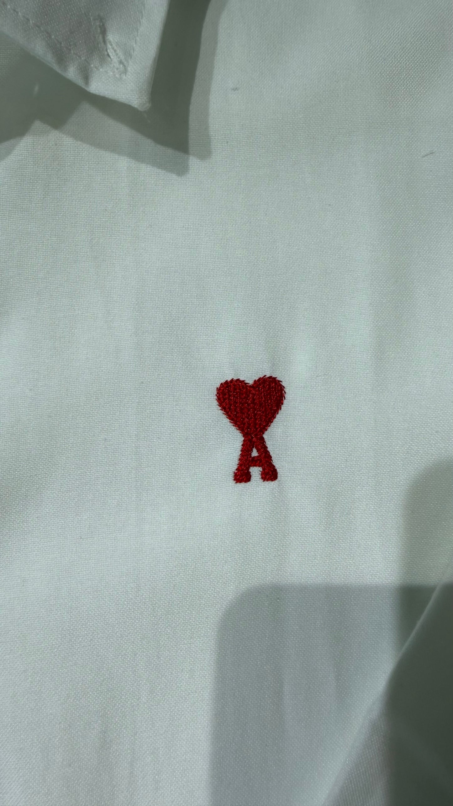 Ami Paris Red heart Button Down