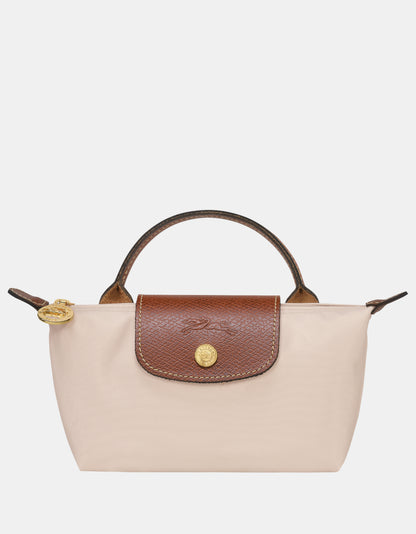 LONGCHAMP Le Pliage Mini Pouch Bag with Strap- Paper