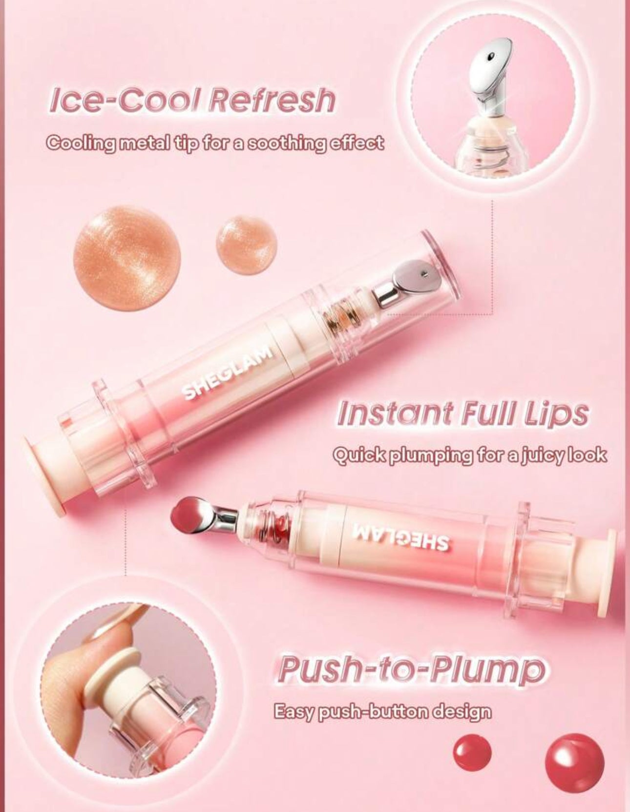 SHEGLAM Booster Shine Lip Plumping Gloss