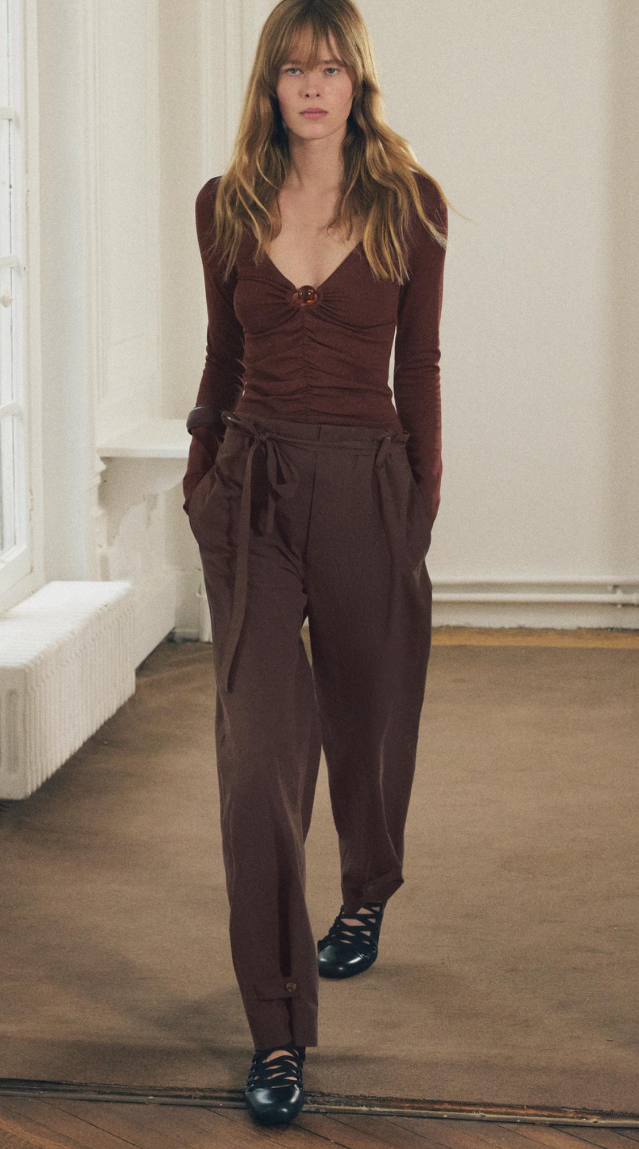 ZARA ZW Collection Belted Trouser