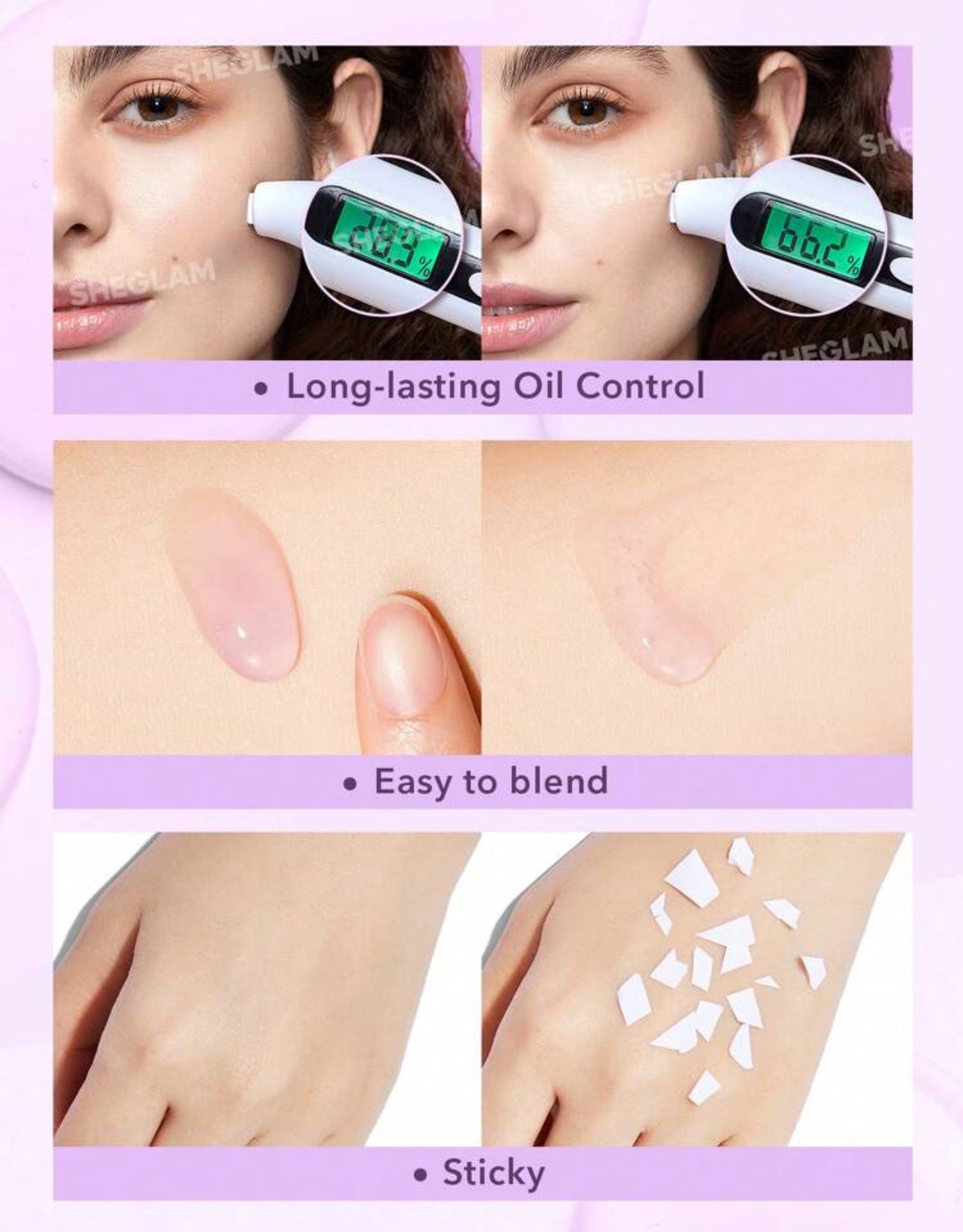 Sheglam Good Grip Hydrating Base Primer- Blueberry