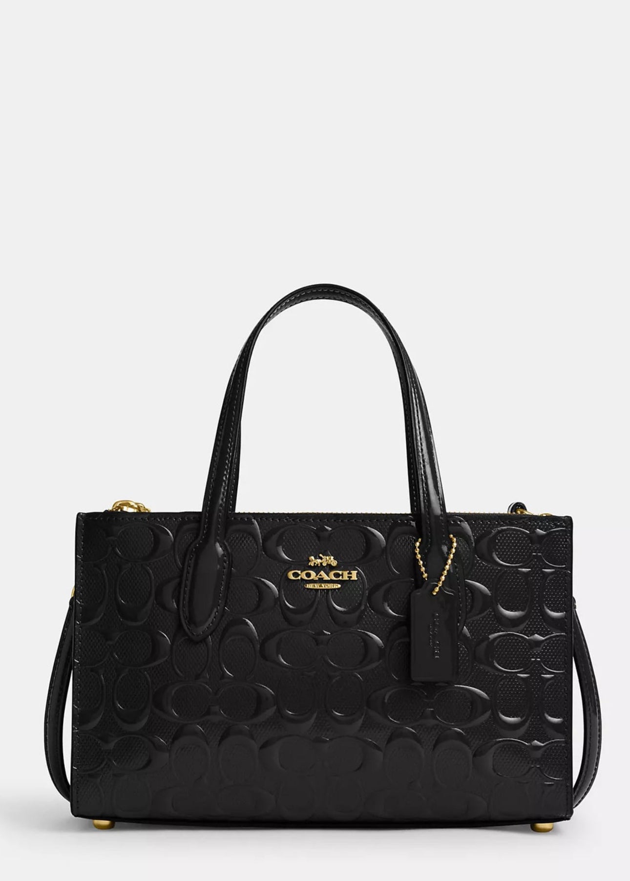 Coach Nina Tote in Signature Patent Leather