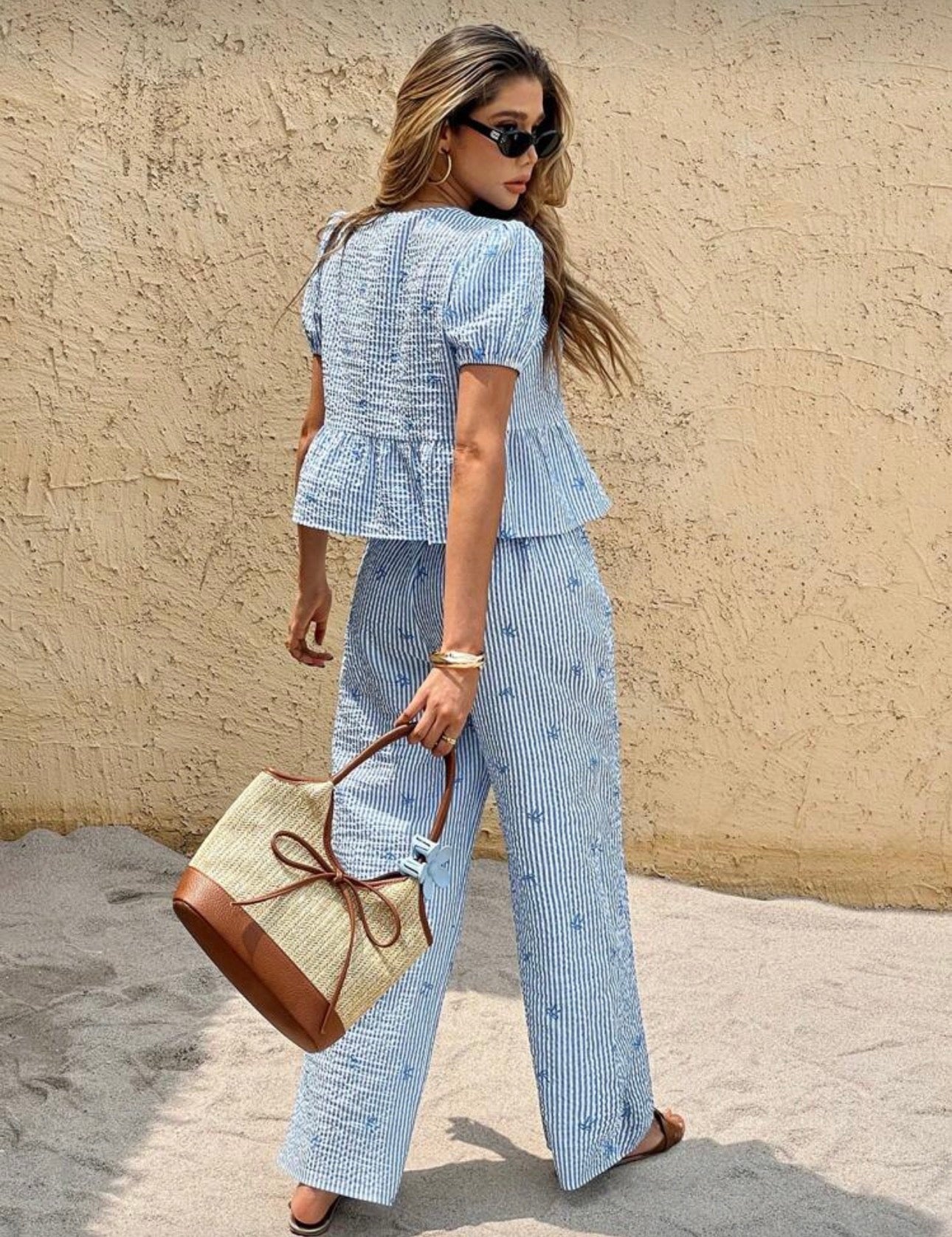 Shein Frenchy women 2Pcs Printed Co-ord set