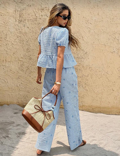 Shein Frenchy women 2Pcs Printed Co-ord set