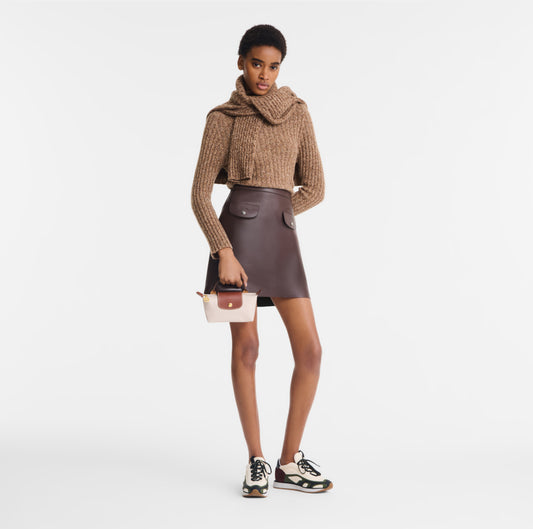LONGCHAMP Le Pliage Mini Pouch Bag with Strap- Paper