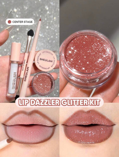 Sheglam Lip Dazzler Glitter Kit Center Stage