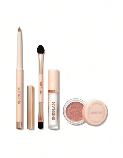 SHEGLAM Lip Dazzler Glitter Kit-Red Carpet Long-Lasting Glitter Lip Glo...