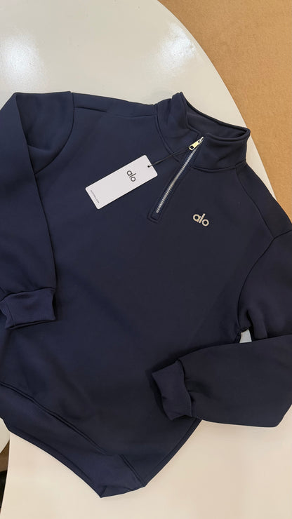 Alo Half Zip Upper Navy (Dupe)