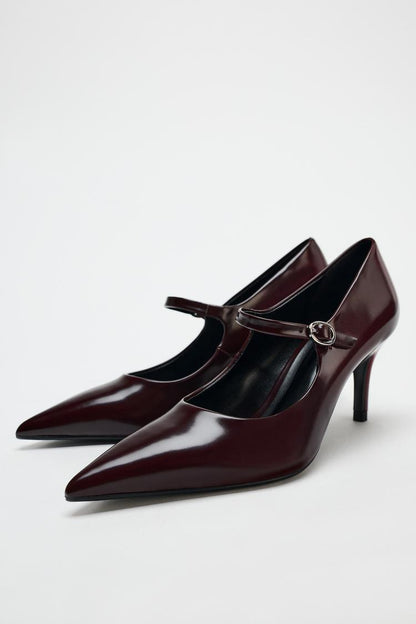 ZARA Heeled Shoes With Buckle Details