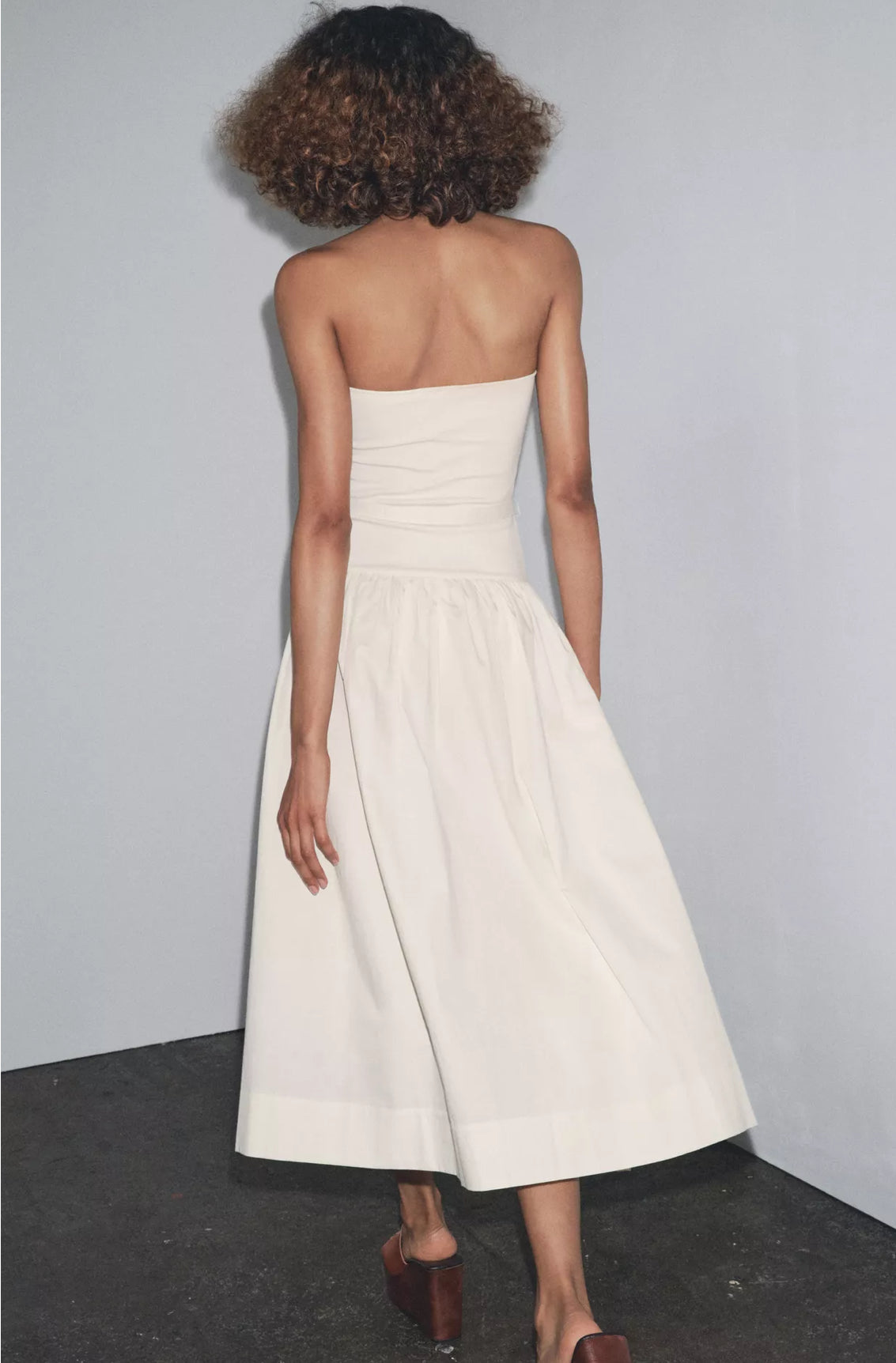 Zara Contrast Belt Dress