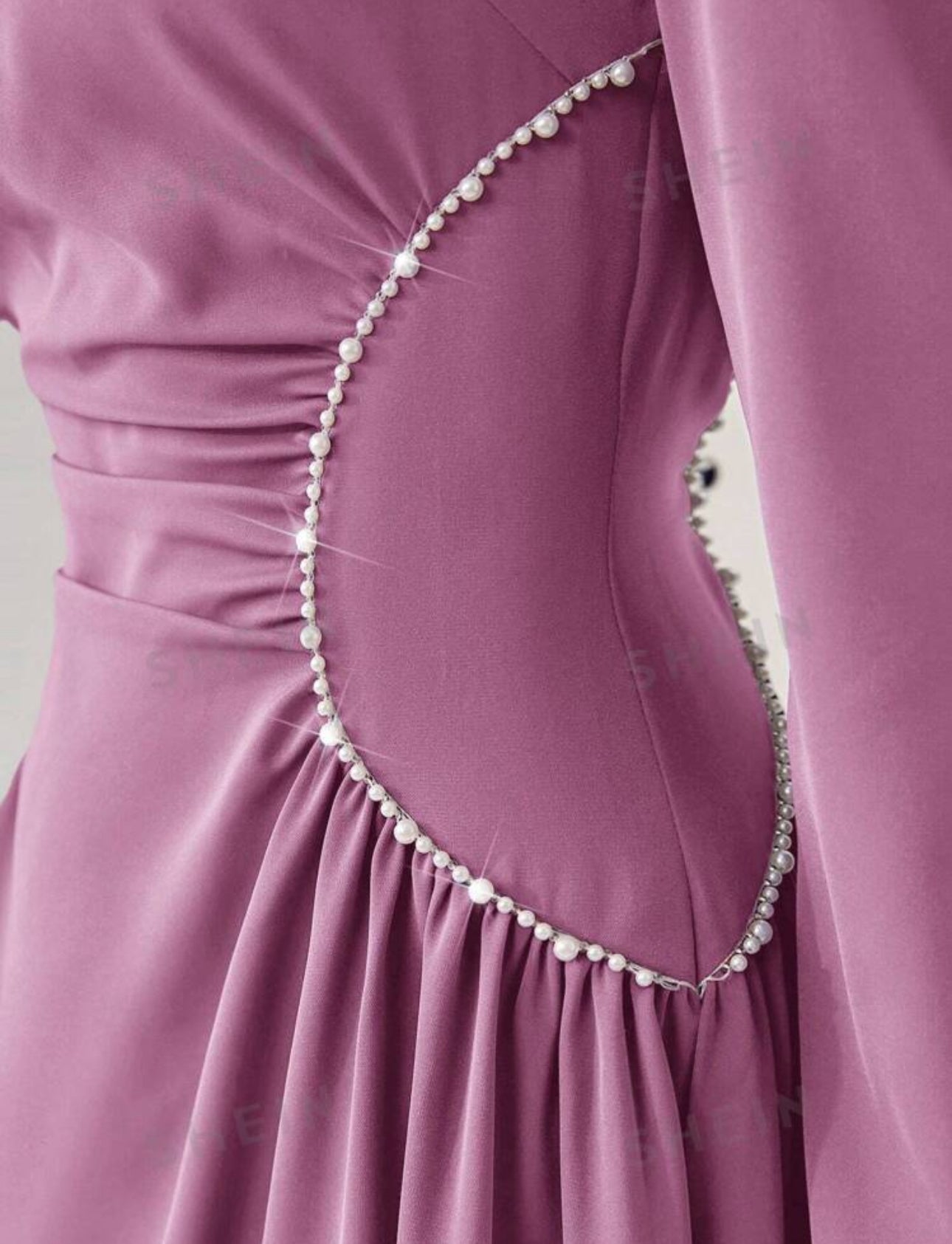 SHEIN MODELEY sweetheart Neck Puff sleeeve ruched front formal dress Heaven Couture SHEIN MODELEY sweetheart Neck Puff sleeeve ruched front formal dress Heaven Couture
