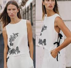 Zara Tassle Embrioded Shirt