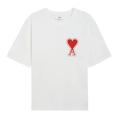 Ami Paris Loose Fit T Shirt-white