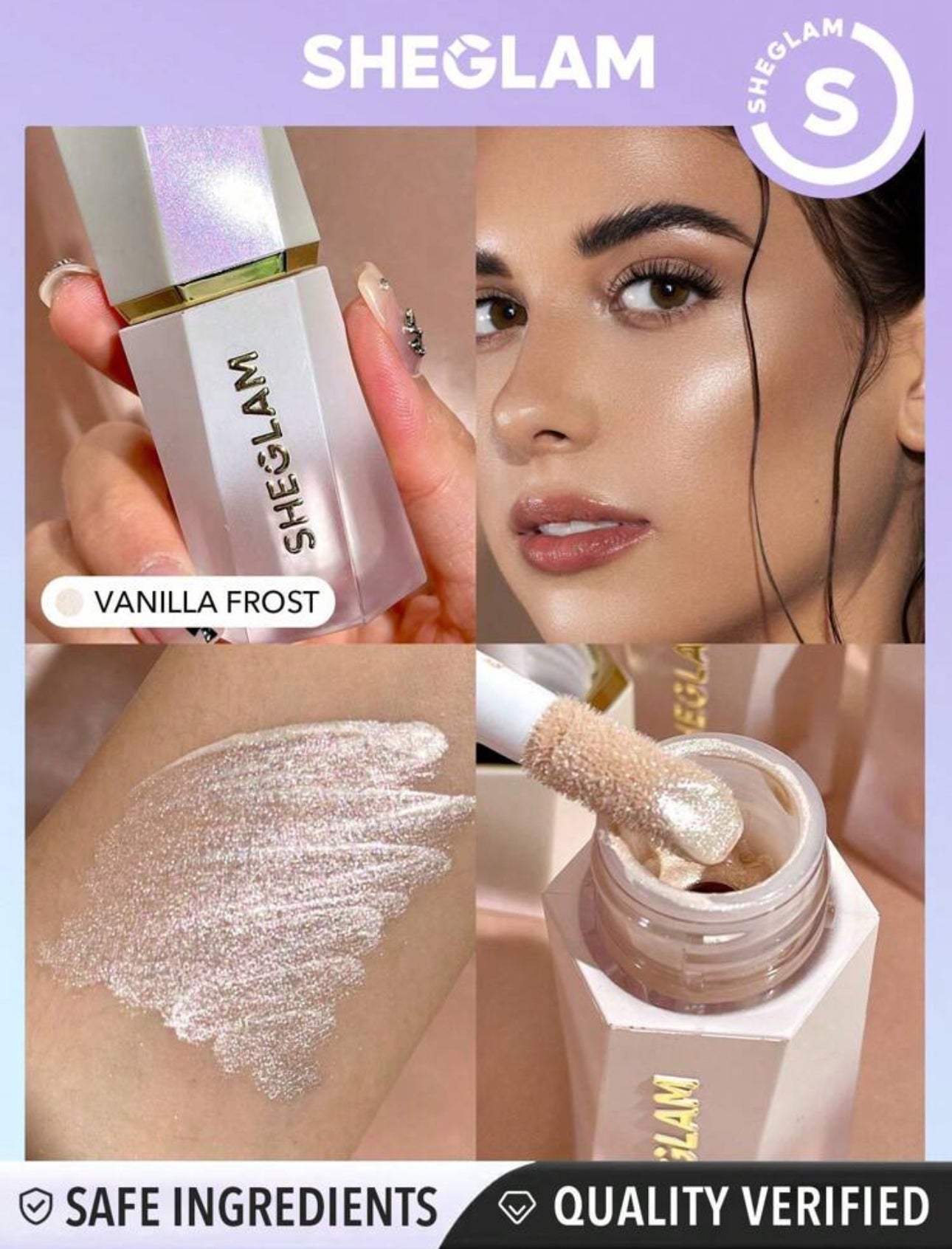 SHEGLAM Glow Bloom Liquid Highlighter-Tea Cake Gel Cream Hi....