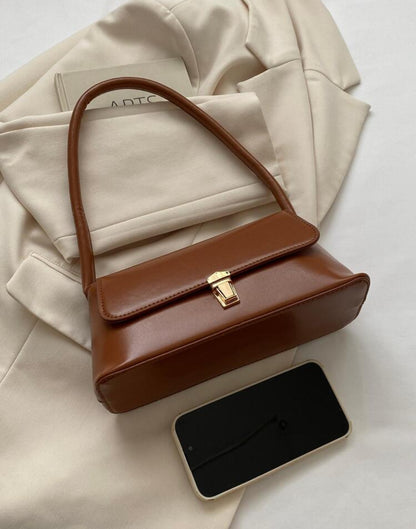 Shein Metal Decor HandBag Coffee Brown
