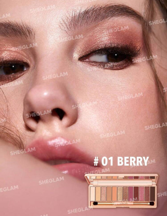 Sheglam Berry Pallete 12 Color Matte Eyeshadow