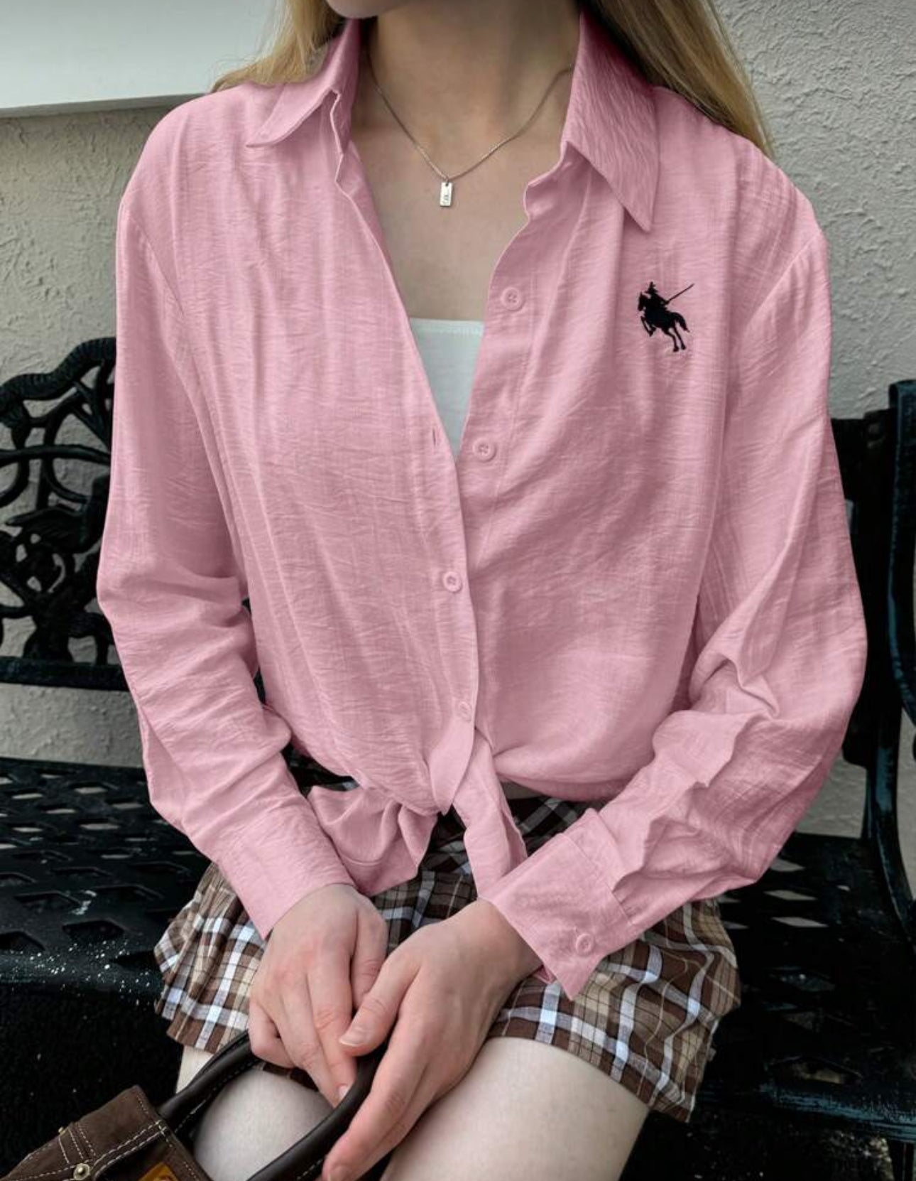 Shein Solid Color Casual Shirt