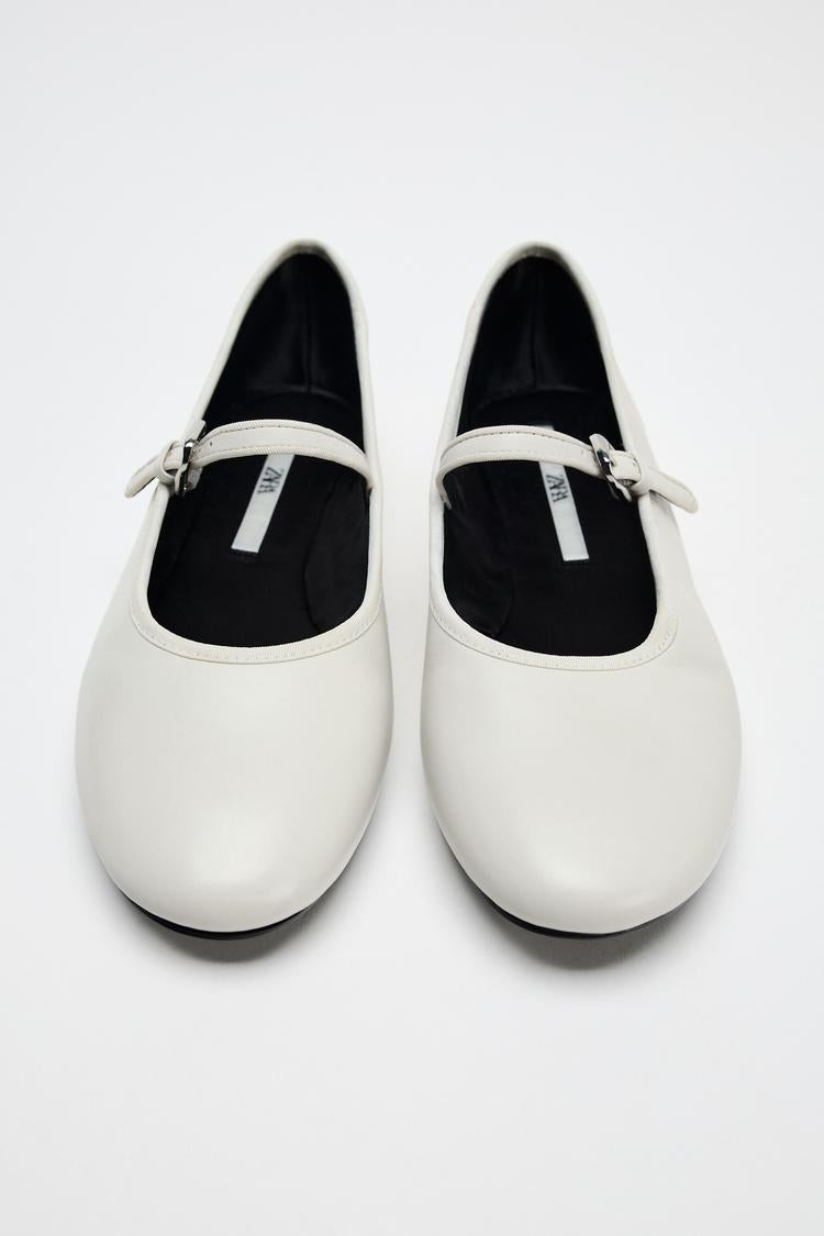 ZARA Leather Ballet Flat