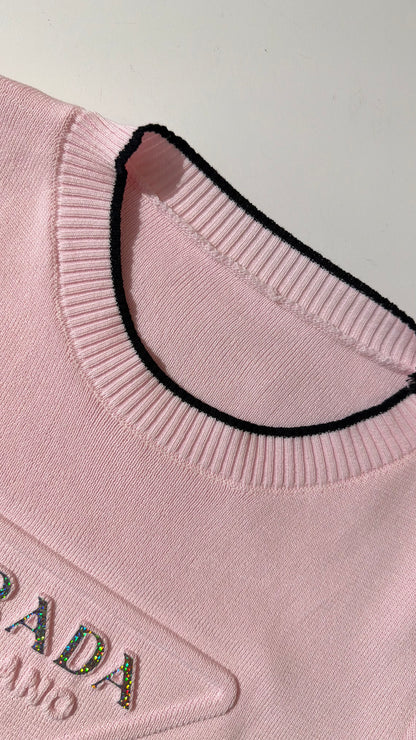 Prada Pastel Pink Crewneck (Dupe)