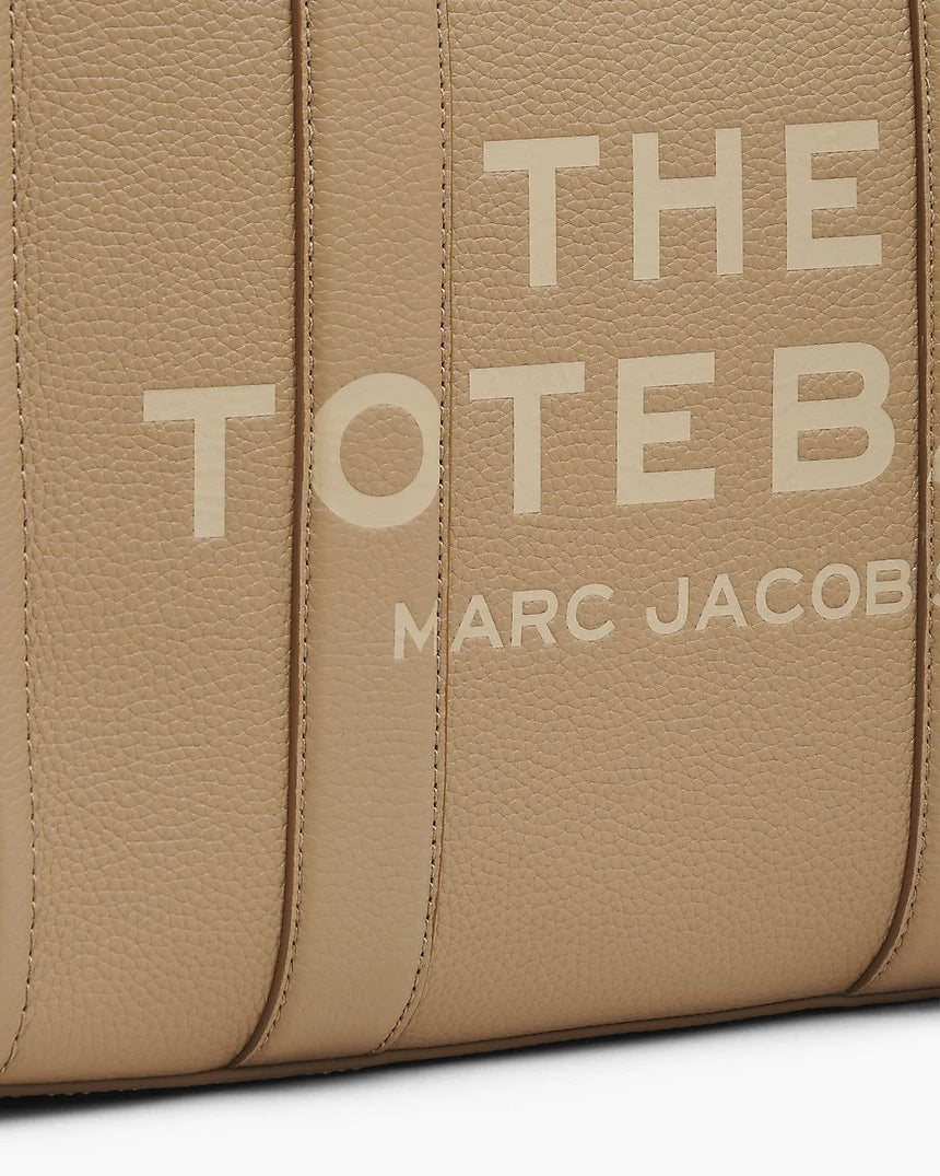 Marc Jacobs Leather Medium Tote Bag- Camel