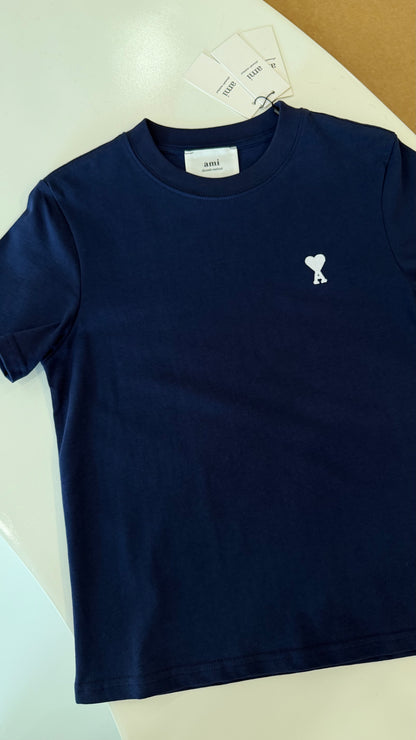 Ami Paris De Coeur t shirt-Blue