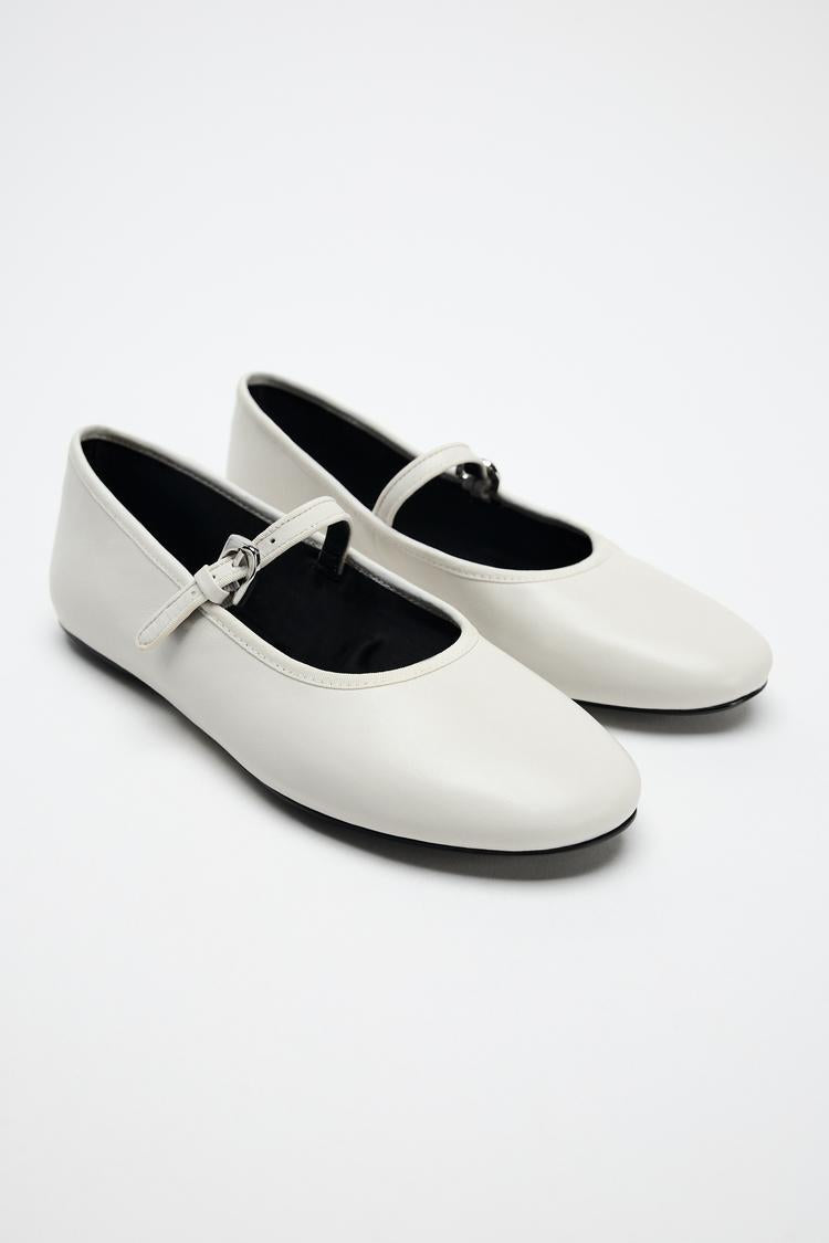 ZARA Leather Ballet Flat