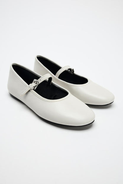 ZARA Leather Ballet Flat