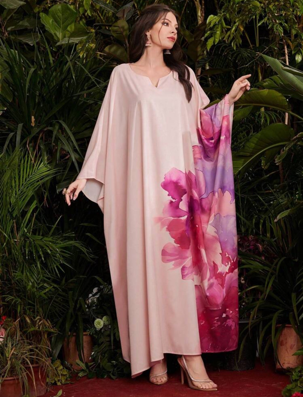 Shein Najma Turkish Style Loose Casual Long Shirt For Everyday Wear- ONE SIZE