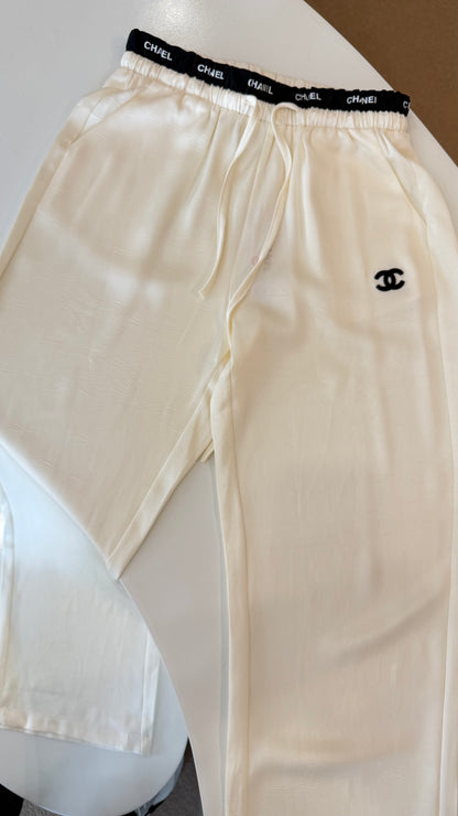 Chan-nel Wide Leg Flowy Trouser-Dupe