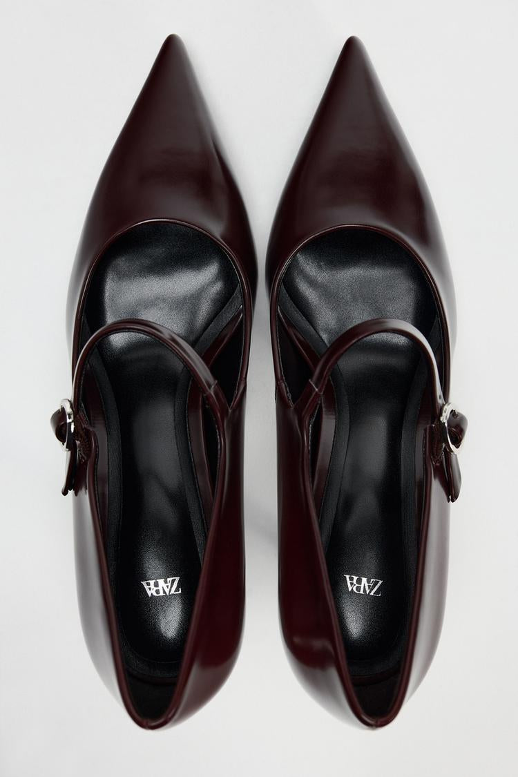 ZARA Heeled Shoes With Buckle Details