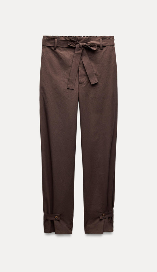 ZARA ZW Collection Belted Trouser