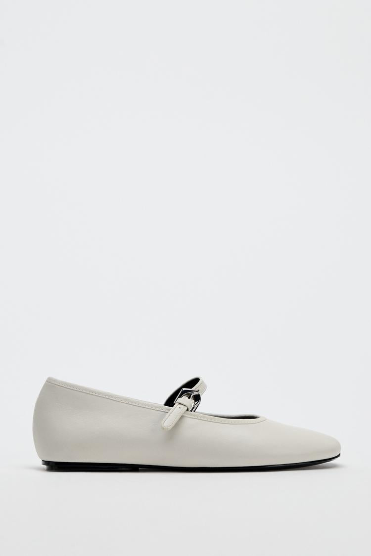 ZARA Leather Ballet Flat