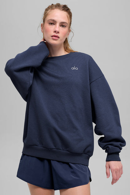Alo Loose Fit Sweatshirt -Blue