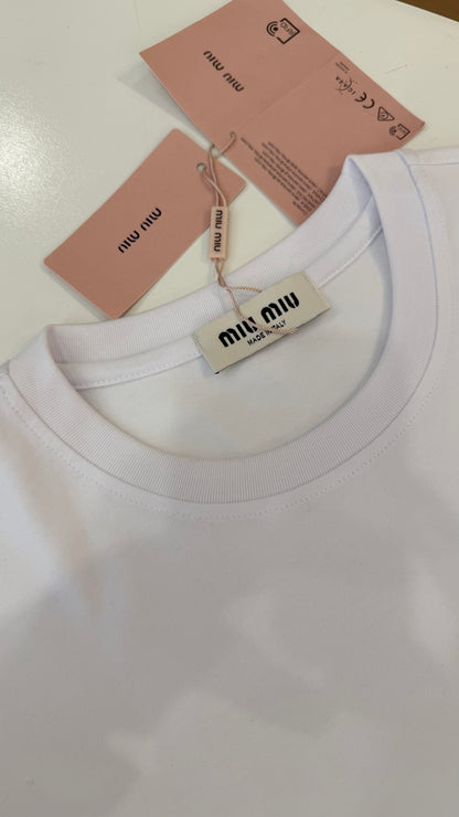 Miu Miu Red Heart T-shirt-Dupe