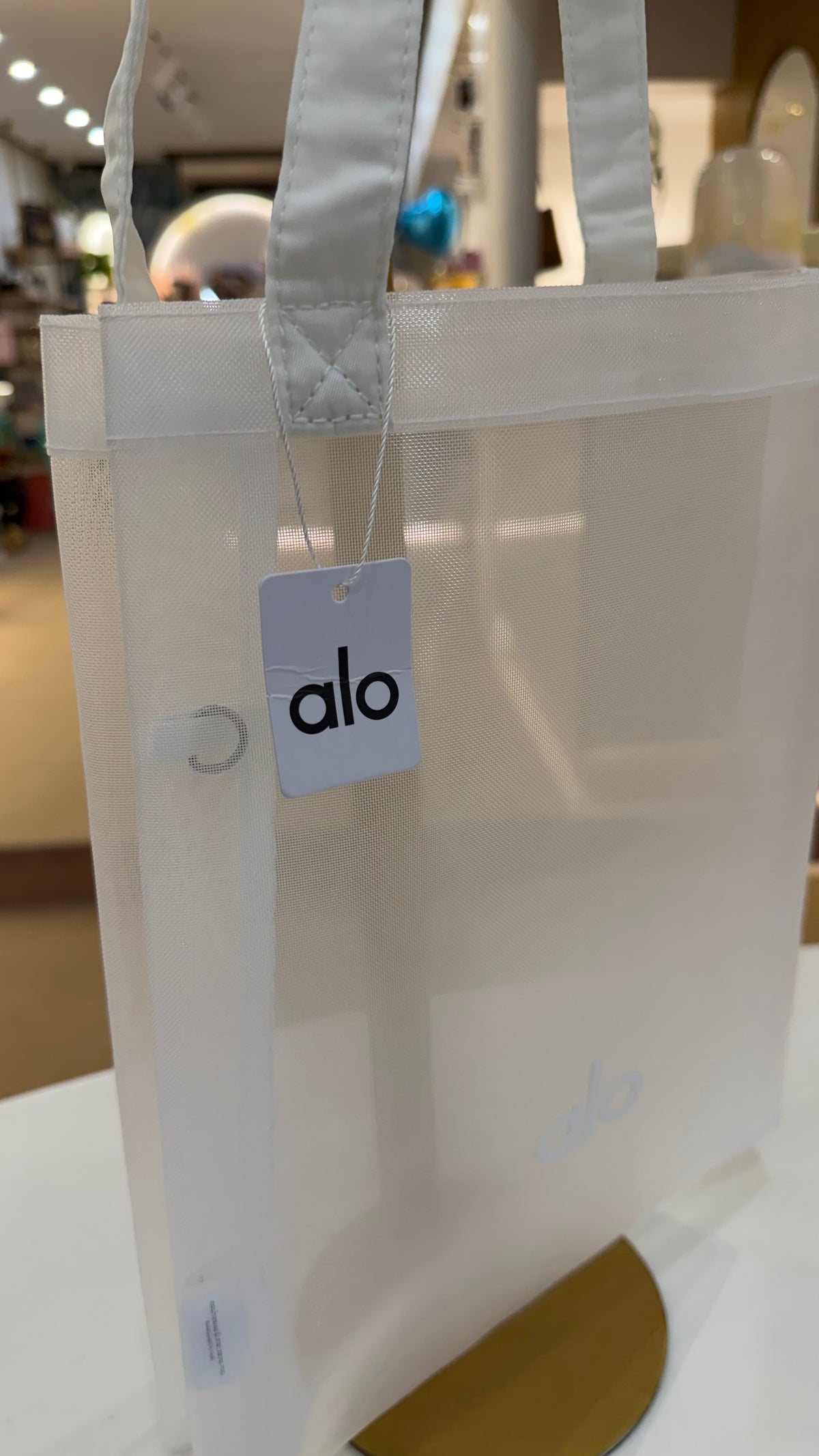 Alo Mini Sheer Tote with pouch