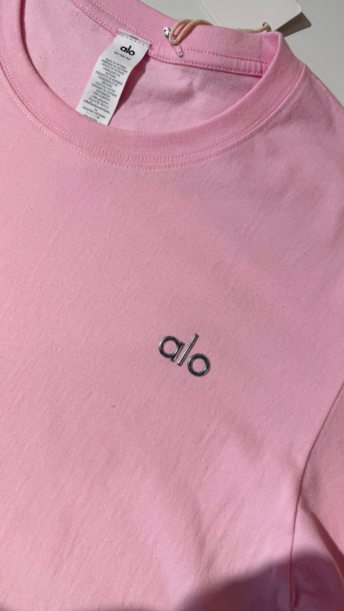 ALO Loose Fit Tshirt-Pink (Dupe)
