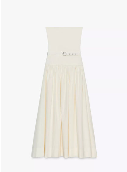 Zara Contrast Belt Dress