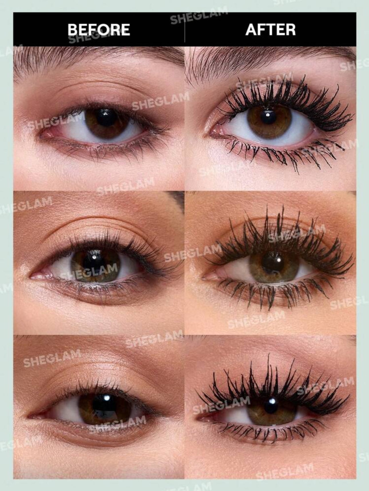SHEGLAM All-In-One Volume & Length 2 in 1 Waterproof Mascara
